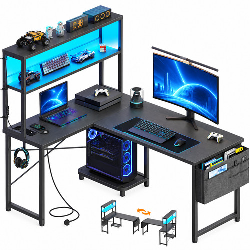 Shaped gaming desk 110 80 - l,