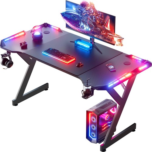 Gaming desk witn led - desk,