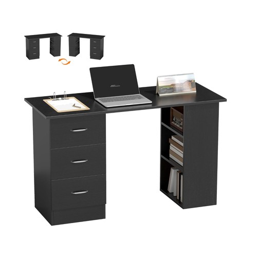 Computer desk with drawers - with,