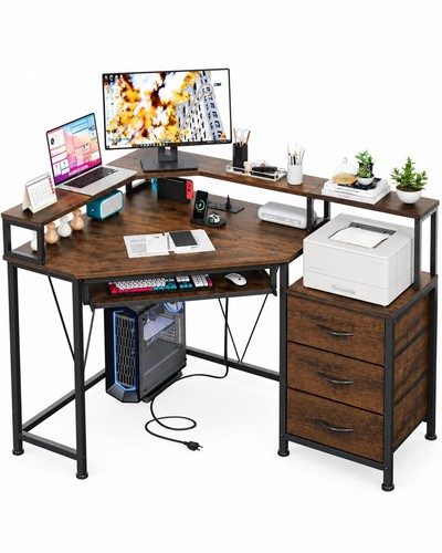 90x120cm corner desk - 90x120cm, with