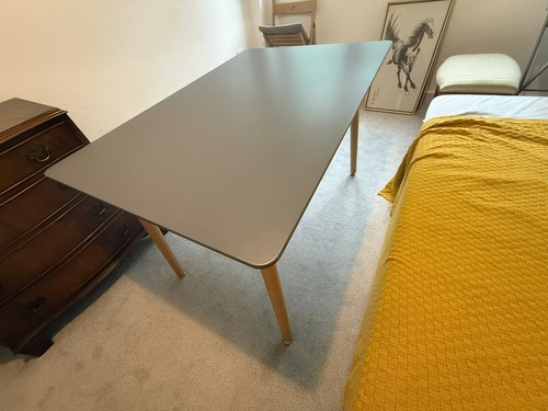 Grey office table desk 120 - table,