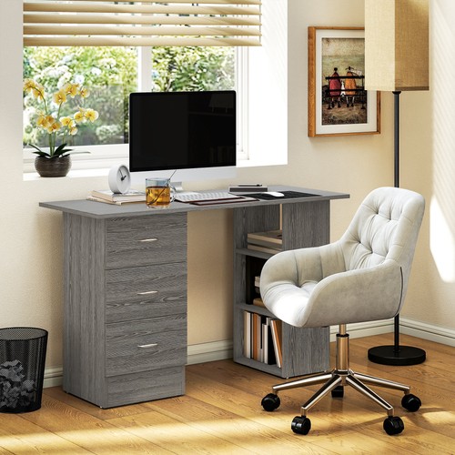 Computer desk with drawers - with,