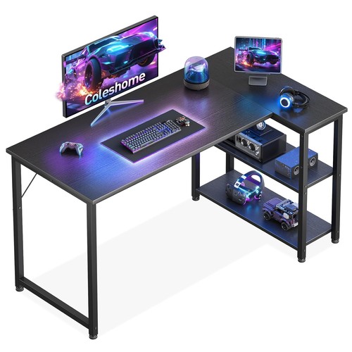 Coleshome shaped gaming desk - coleshome,