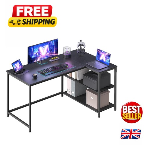Elegant shaped corner desk - corner,