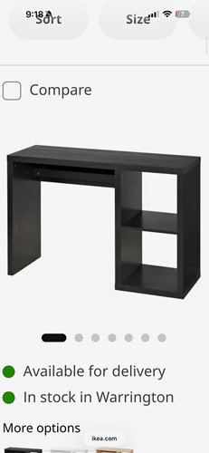 Ikea black computer - computer, desk