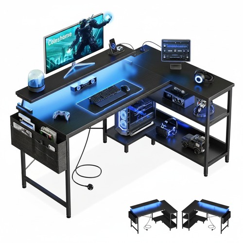 Coleshome shaped gaming desk - gaming,
