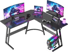 JUMMICO L Shaped Gaming Desk