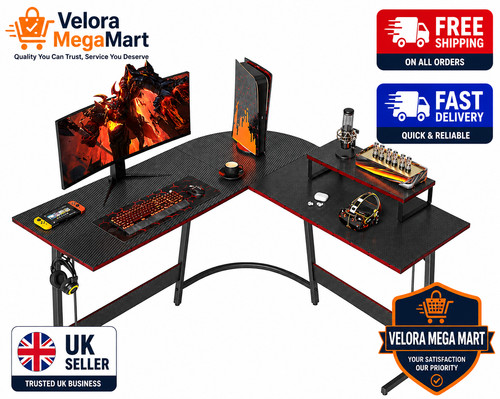 Shaped gaming desk - gaming,