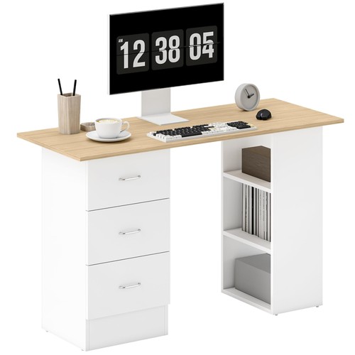 Homcom computer desk drawers - homcom,