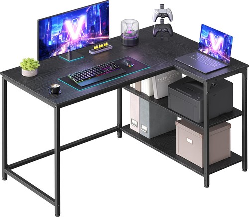 Shaped corner desk - l,