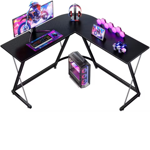 Shaped gaming desk 120x120cm - shaped,