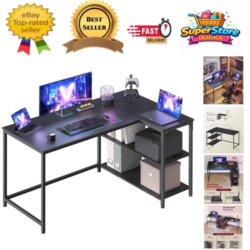 Stylish shaped desk with - l-shaped,